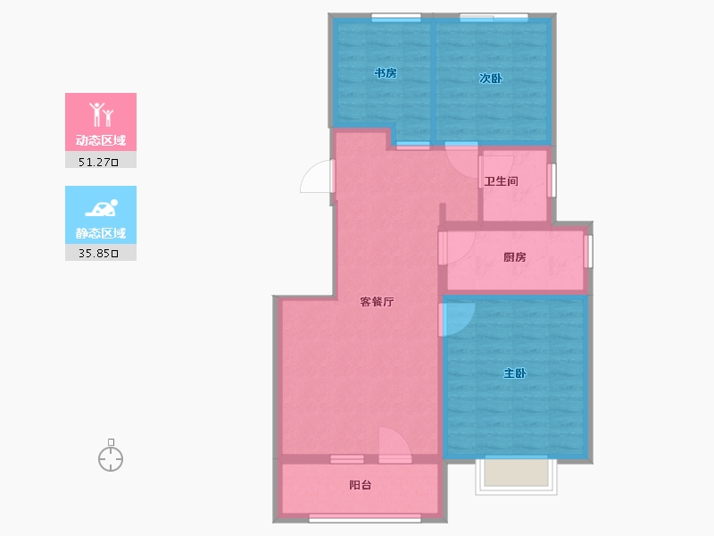 山东省-青岛市-国际健康生态谷-78.00-户型库-动静分区