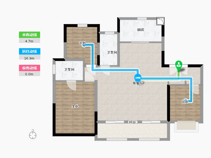 山东省-青岛市-禹洲朗廷府-114.00-户型库-动静线