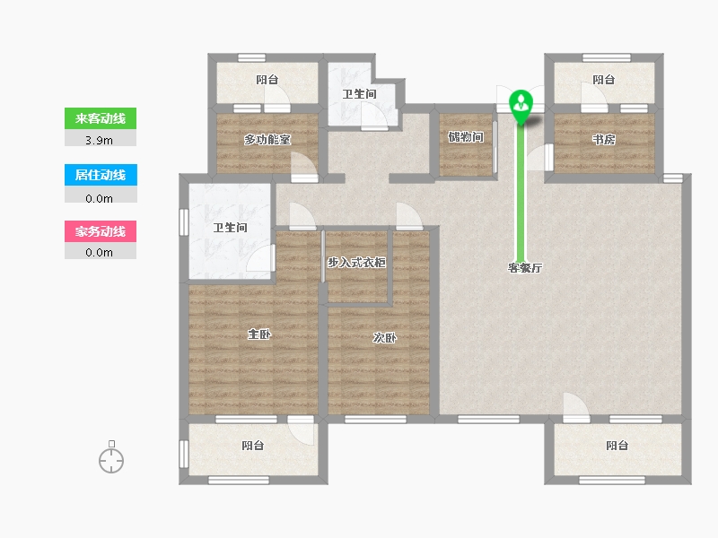 山东省-青岛市-中海樘院-128.00-户型库-动静线