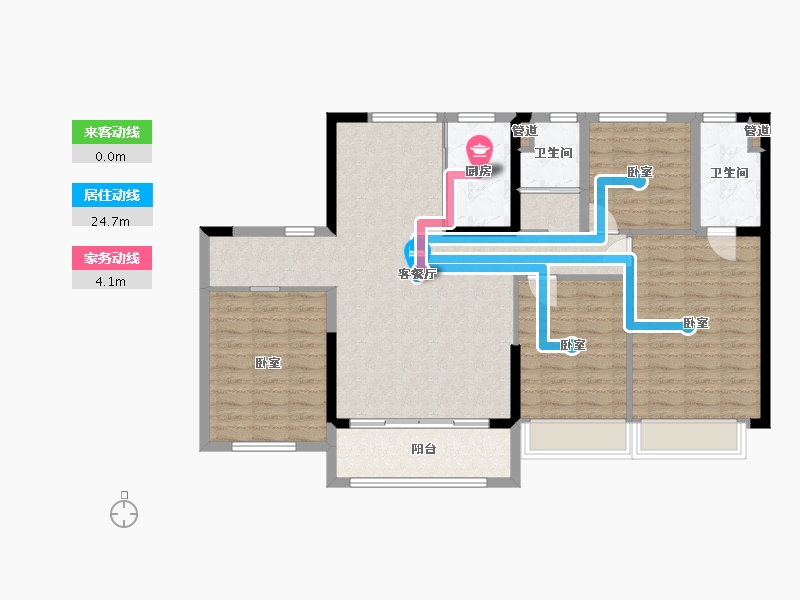 浙江省-湖州市-碧桂园十里春风-112.00-户型库-动静线