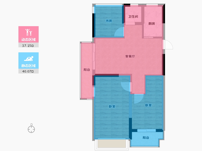 浙江省-嘉兴市-悦澜湾-69.00-户型库-动静分区