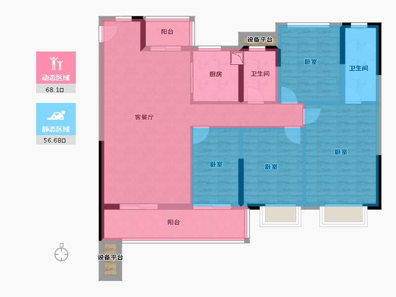 福建省-龙岩市-建发泱著-114.01-户型库-动静分区