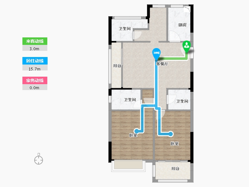 浙江省-嘉兴市-碧桂园海湾1号-92.18-户型库-动静线