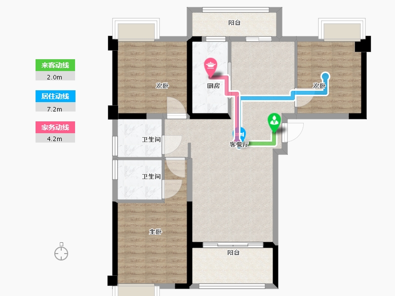 福建省-龙岩市-交发龙岩风景-95.00-户型库-动静线