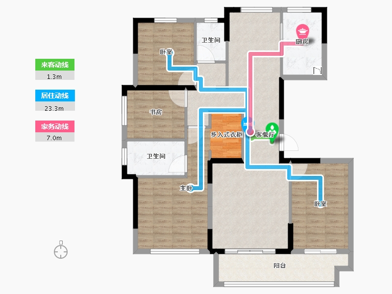 福建省-泉州市-融创晋江印-111.88-户型库-动静线