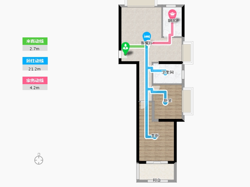 福建省-厦门市-永鸿南岸-67.00-户型库-动静线