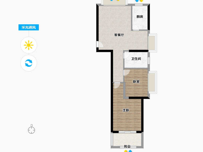 福建省-厦门市-永鸿南岸-67.00-户型库-采光通风