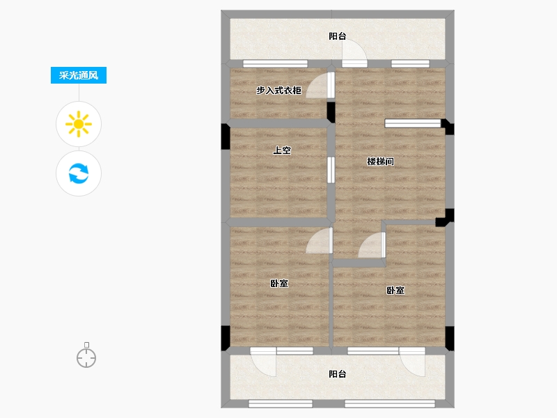 浙江省-湖州市-保利·堂悦-61.25-户型库-采光通风