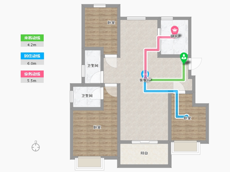 浙江省-温州市-瓯江国际新城-92.01-户型库-动静线