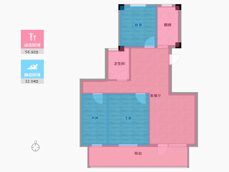 山东省-烟台市-状元府-79.86-户型库-动静分区