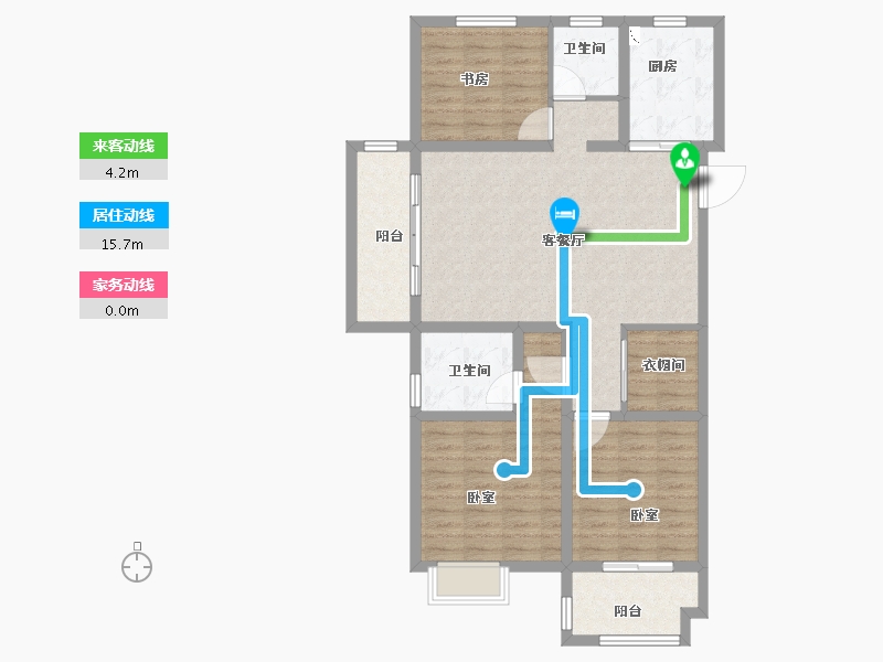 安徽省-合肥市-中国铁建清溪国际樾园-101.00-户型库-动静线