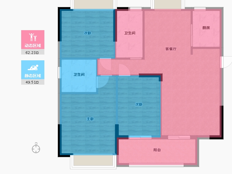 江西省-吉安市-华宇·燕京府-101.99-户型库-动静分区