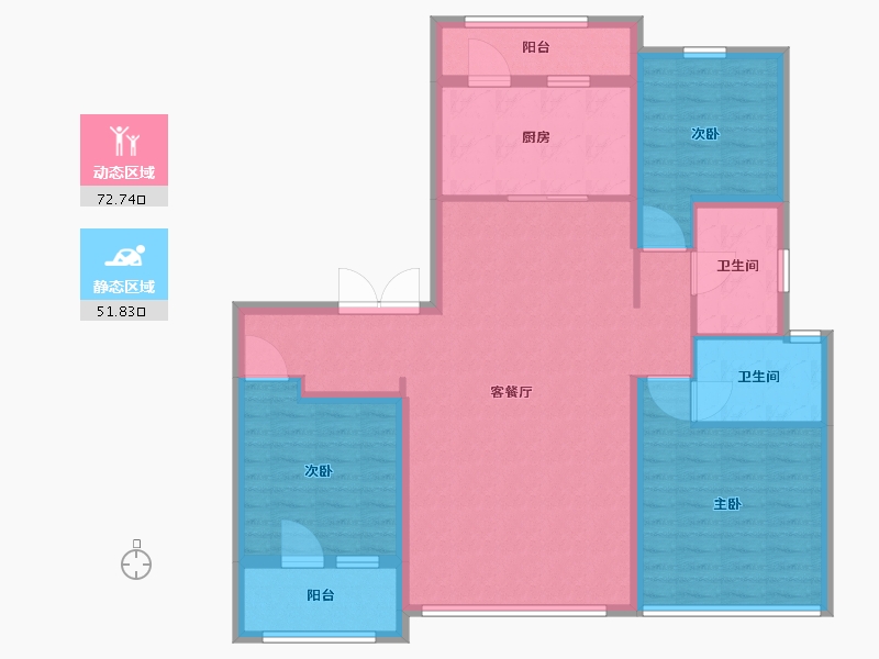 山东省-青岛市-海尔产城创奥园翡翠云城-112.01-户型库-动静分区