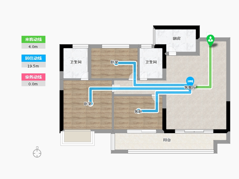 福建省-莆田市-大唐三盛·国韵世家-71.00-户型库-动静线