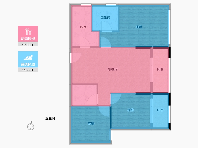 福建省-南平市-永森湖岸观邸-94.00-户型库-动静分区