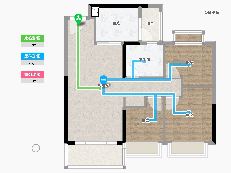 浙江省-绍兴市-新昌恒大悦珑府-80.00-户型库-动静线