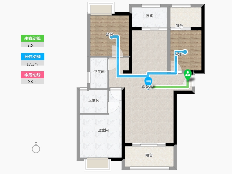 福建省-龙岩市-交发龙岩风景-98.01-户型库-动静线