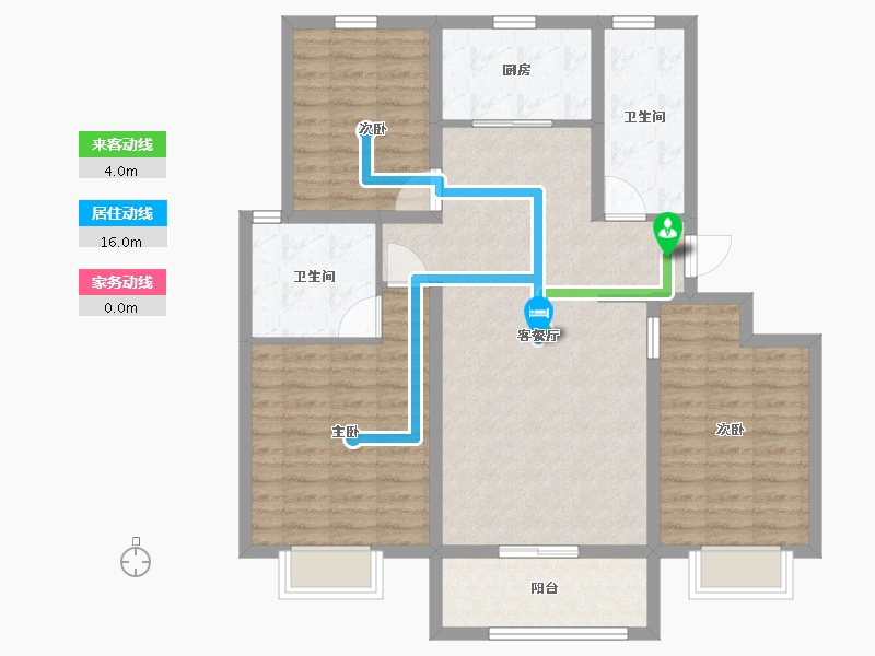 山东省-青岛市-省房万豪庄园-101.00-户型库-动静线