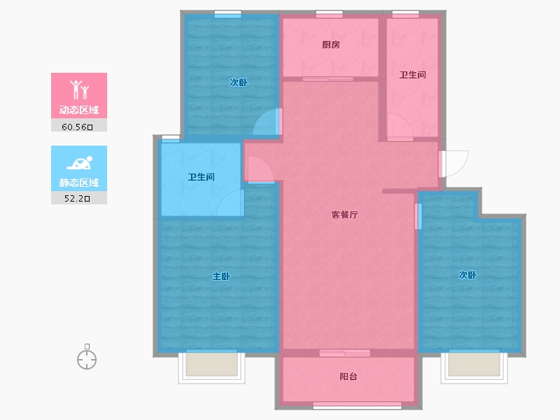 山东省-青岛市-省房万豪庄园-101.00-户型库-动静分区