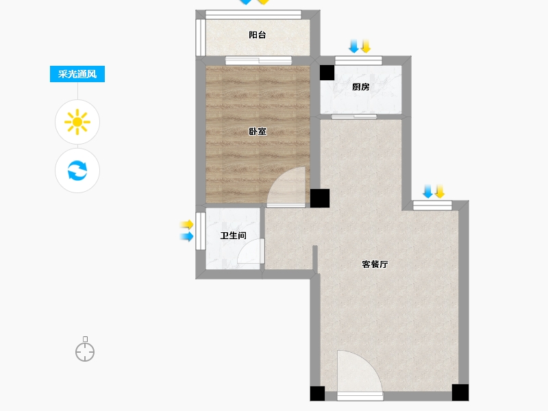 福建省-漳州市-金凯花园-43.33-户型库-采光通风