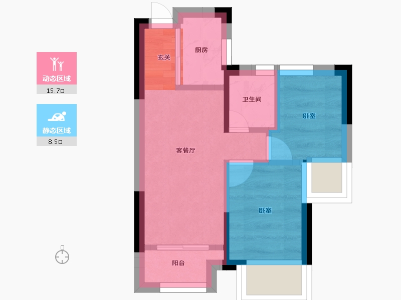 浙江省-嘉兴市-融创海越府-20.44-户型库-动静分区