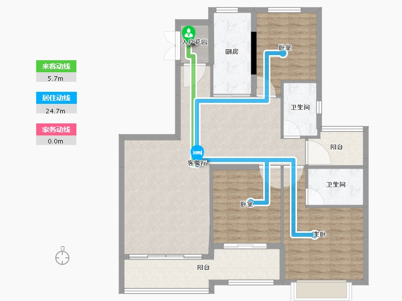 福建省-三明市-恒大御府-107.53-户型库-动静线