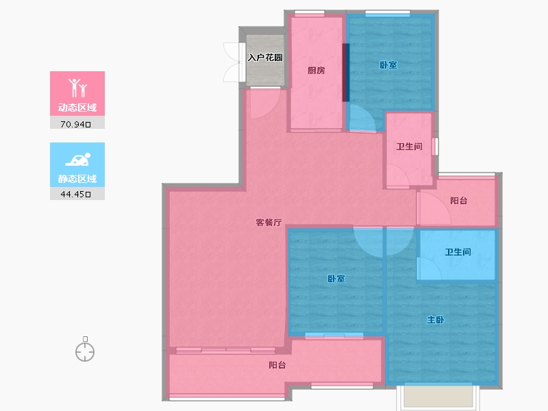 福建省-三明市-恒大御府-107.53-户型库-动静分区