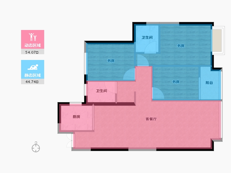 福建省-福州市-大东海新天地-90.00-户型库-动静分区