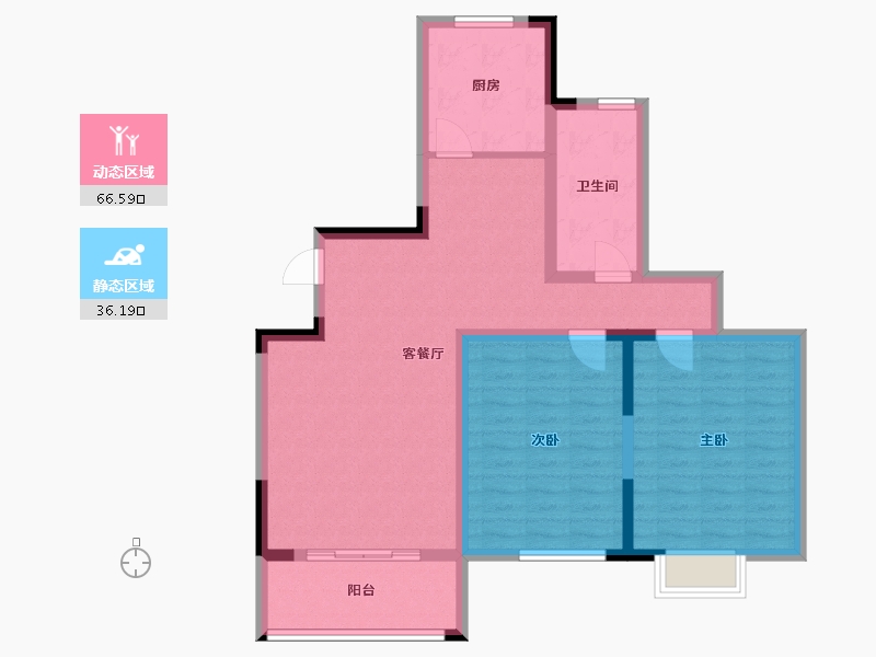 江苏省-泰州市-世纪新城-92.00-户型库-动静分区