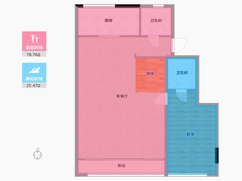 浙江省-湖州市-凤栖雲庐-96.03-户型库-动静分区