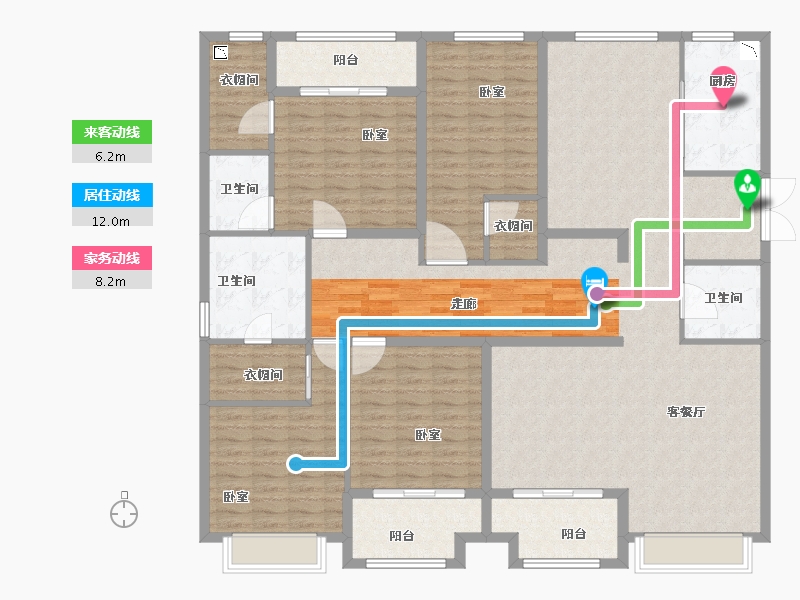 浙江省-宁波市-慈溪恒厚阳光城-181.00-户型库-动静线