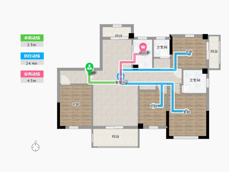 福建省-宁德市-中融·檀府-110.00-户型库-动静线