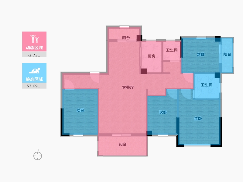 福建省-宁德市-中融·檀府-110.00-户型库-动静分区