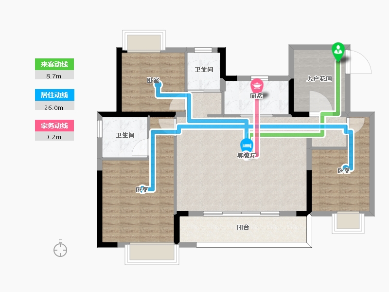 福建省-福州市-奥园鼎新海樾岚庭-96.00-户型库-动静线