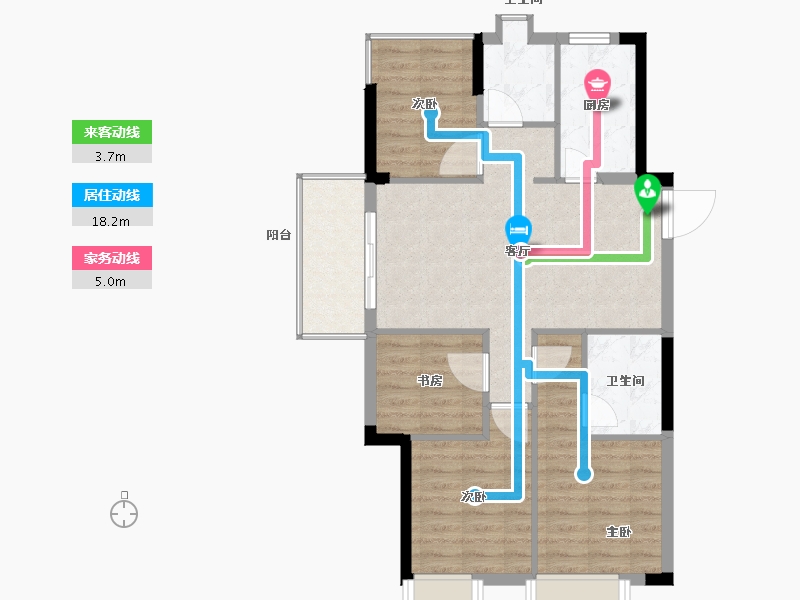 福建省-福州市-中梁·百悦城-78.00-户型库-动静线