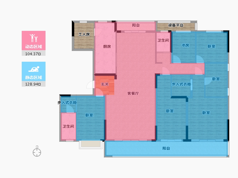 浙江省-宁波市-慈溪碧桂园泊誉里-223.99-户型库-动静分区