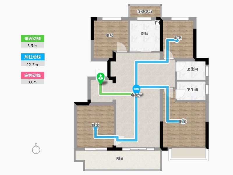 浙江省-宁波市-德信山语云庄-98.04-户型库-动静线