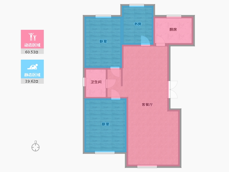 宁夏回族自治区-银川市-建工文华园-90.15-户型库-动静分区