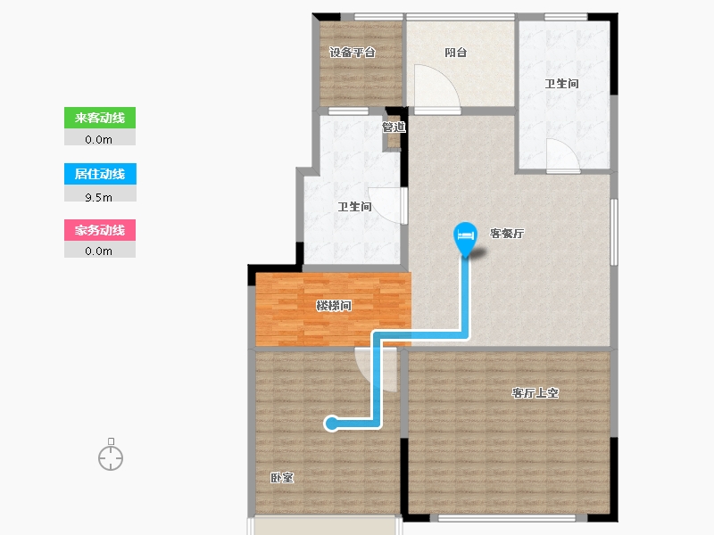 安徽省-合肥市-高速·时代公馆-124.01-户型库-动静线