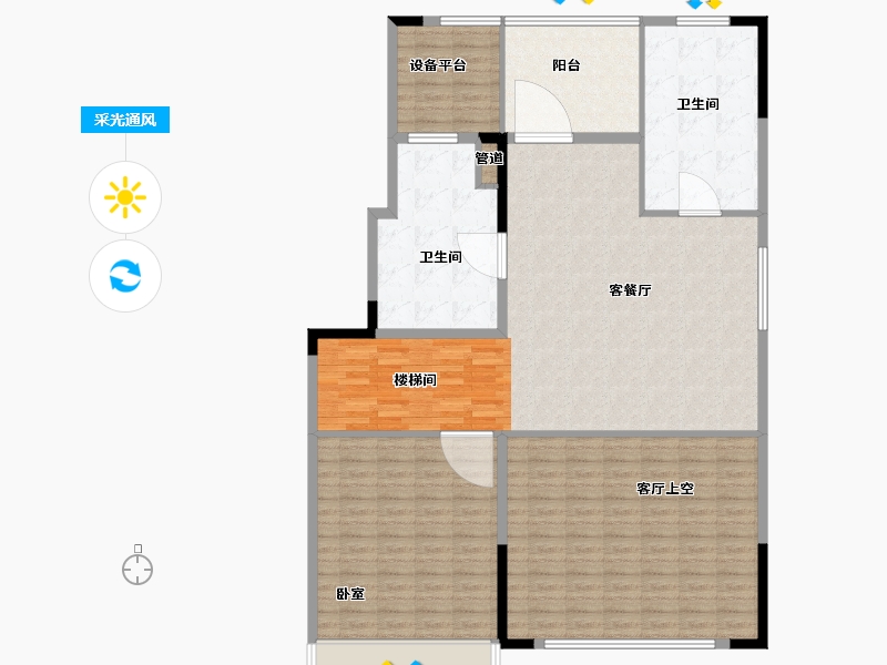 安徽省-合肥市-高速·时代公馆-124.01-户型库-采光通风