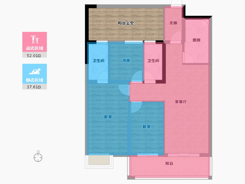 福建省-莆田市-富力院士廷-80.00-户型库-动静分区