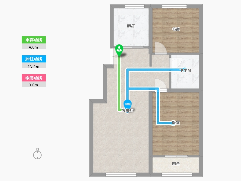 宁夏回族自治区-银川市-建工文华园-64.32-户型库-动静线