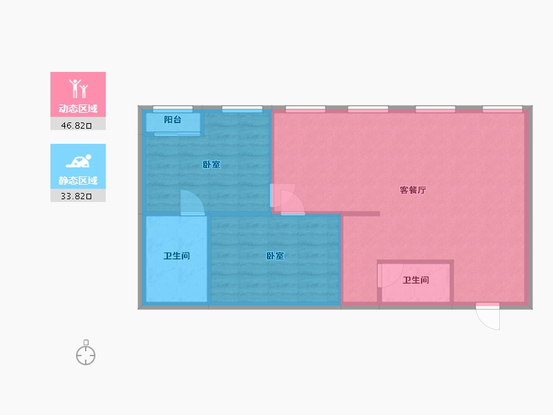 浙江省-杭州市-运河上城-74.02-户型库-动静分区