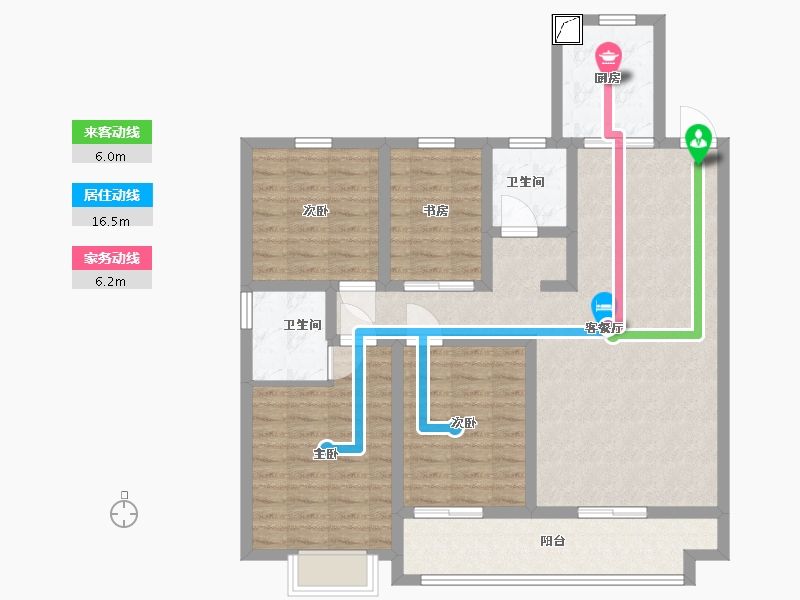 山东省-菏泽市-佳和-105.00-户型库-动静线