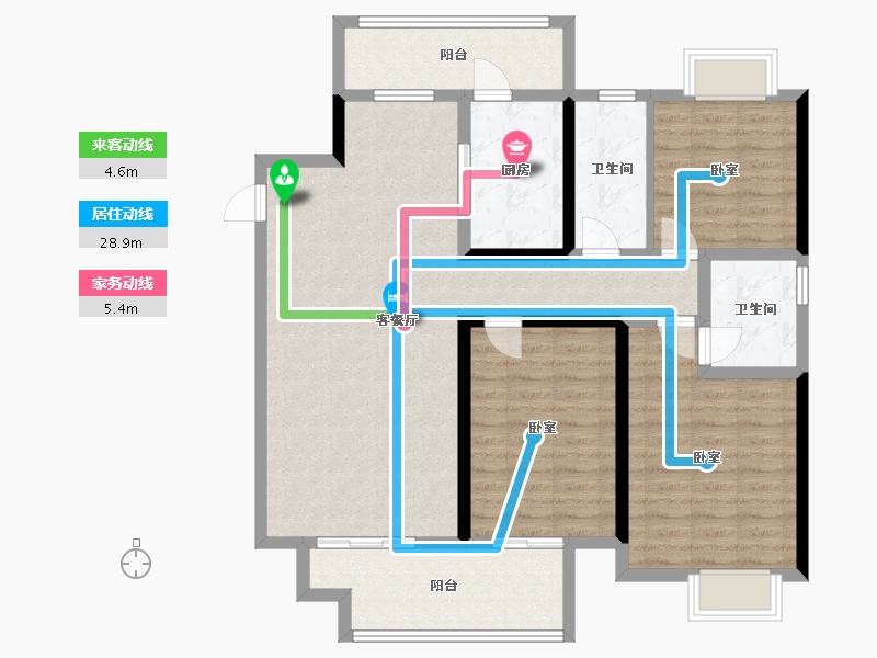 江苏省-扬州市-艺树院-110.01-户型库-动静线