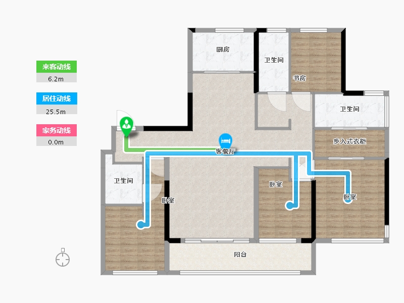 浙江省-宁波市-天一晓著-160.00-户型库-动静线