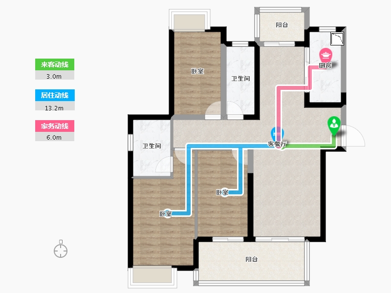 福建省-莆田市-富力院士廷-96.01-户型库-动静线