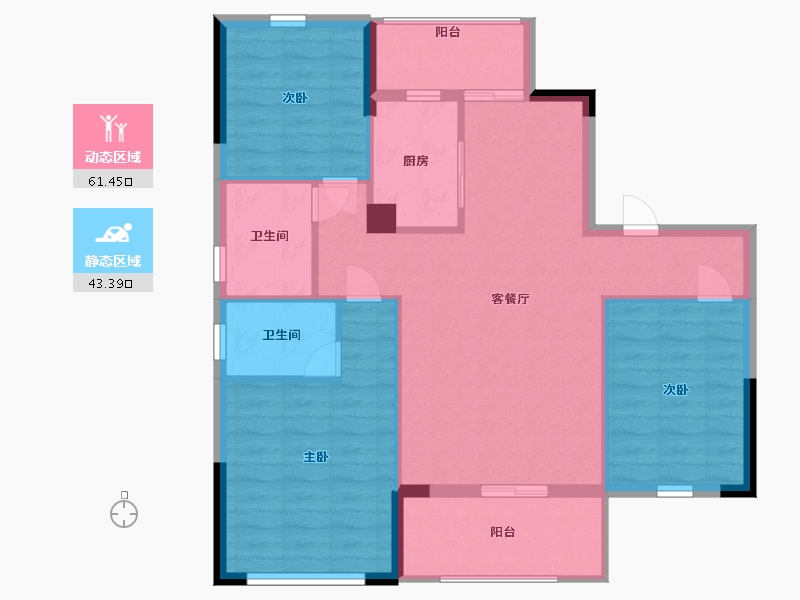 福建省-宁德市-中融·檀府-95.00-户型库-动静分区