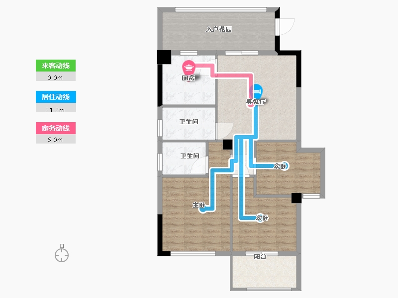 福建省-宁德市-中融·檀府-90.00-户型库-动静线