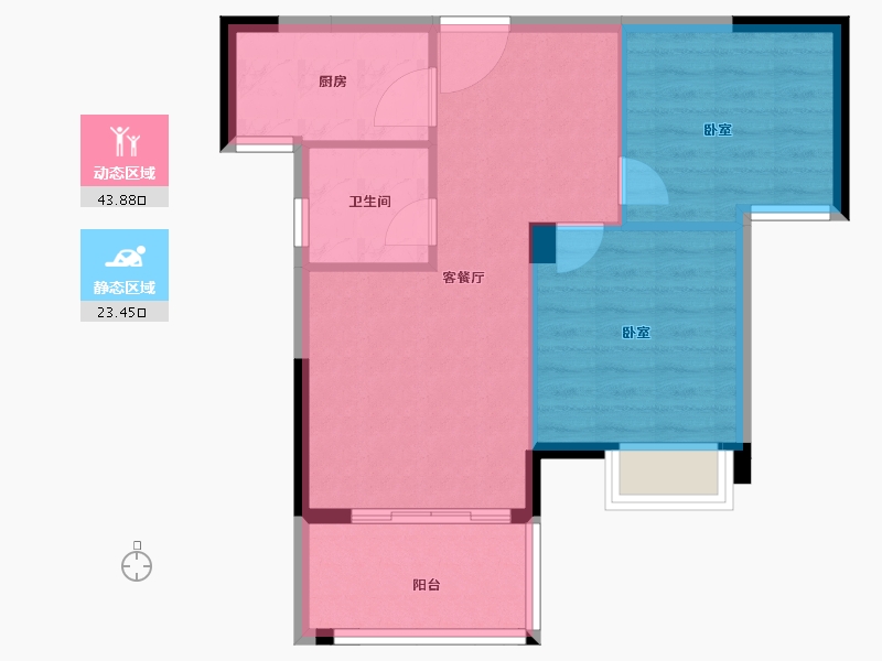 福建省-三明市-西江悦-60.83-户型库-动静分区